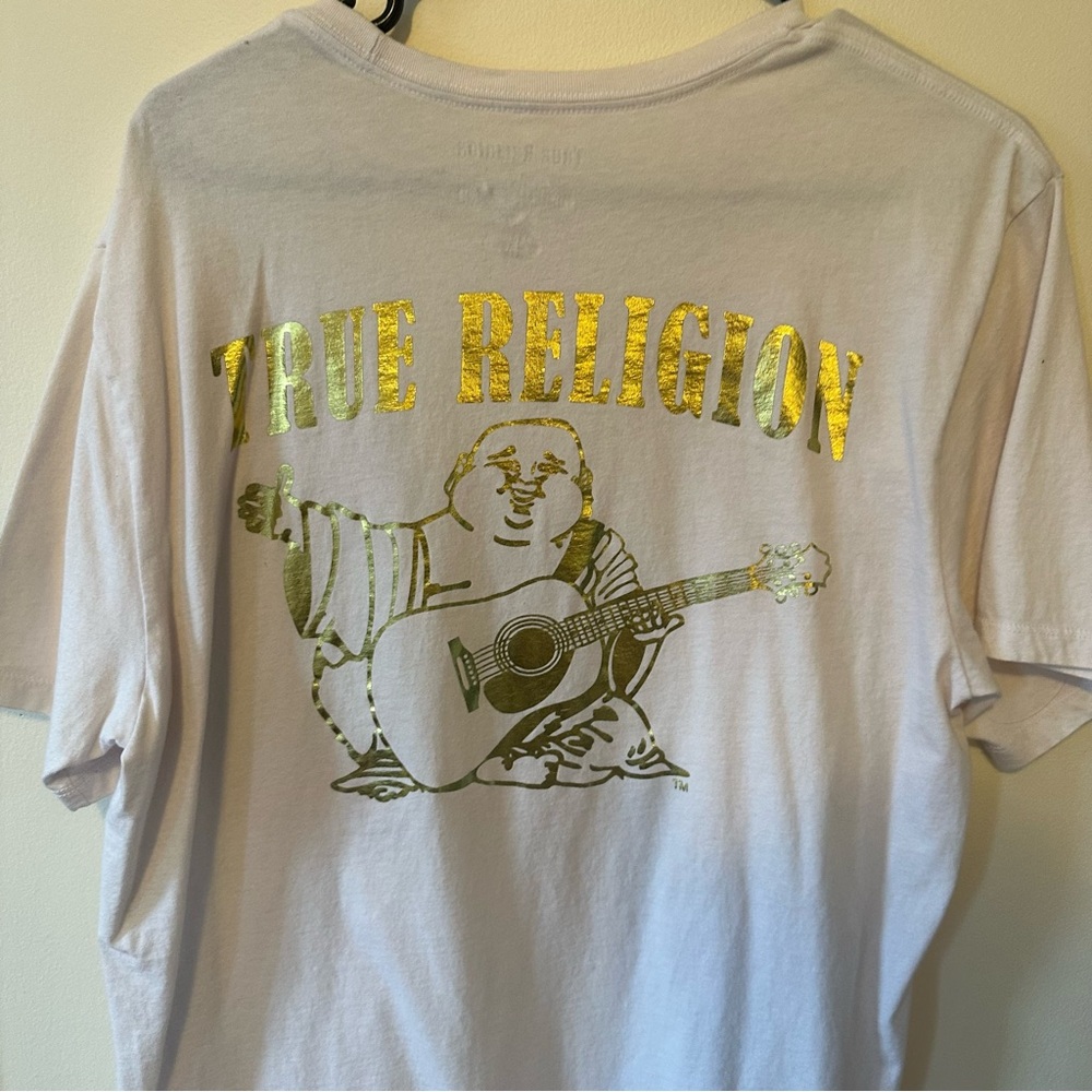 True Religion- Men’s Shirt - Size M - Very good Condition
White & Gold